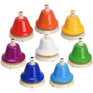 Unbranded Rainbow Desk Bells - 8-Note Diatonic Metal Hand Bells (C D E F G A B C) for Kids Unbranded Rainbow Desk Bells - 8-Note Diatonic Metal Hand Bells (C D E F G A B C) for Kids
