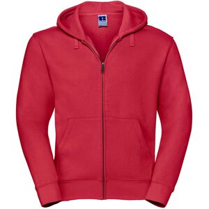 (XS, Classic Red) Russell Mens Authentic Full Zip Hoodie (XS, Classic Red) Russell Mens Authentic Full Zip Hoodie
