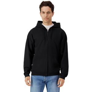 (L, Black) Gildan Mens Softstyle Fleece Midweight Full Zip Hoodie (L, Black) Gildan Mens Softstyle Fleece Midweight Full Zip Hoodie