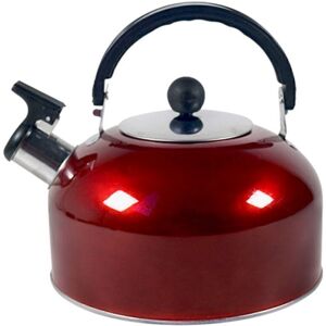 Unbranded (Red) 3l Whistling Kettle Tea Stove Gas Camping Stainless Steel Teapot Water Ket Unbranded (Red) 3l Whistling Kettle Tea Stove Gas Camping Stainless Steel Teapot Water Ket