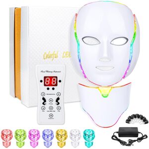 Nuonove LED Face Màsk, 7 Color LED Face Màsk Light Theràpy & Neck Màsk, LED Facial Màsk Nuonove LED Face Màsk, 7 Color LED Face Màsk Light Theràpy & Neck Màsk, LED Facial Màsk