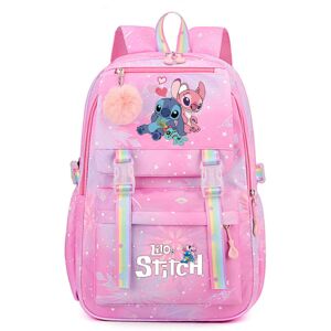 FLEMYE (picture color2) Lilo And Stitch Women's Backpack Boys Girls Bookbag Bag FLEMYE (picture color2) Lilo And Stitch Women's Backpack Boys Girls Bookbag Bag