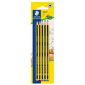 STAEDTLER 121-S BK5D Noris School Graphite Pencils - Assorted Degrees, 2B, B, HB STAEDTLER 121-S BK5D Noris School Graphite Pencils - Assorted Degrees, 2B, B, HB