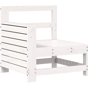 vidaXL Garden Armrest Sofa Outdoor Sofa Sectional Sofa White Solid Wood Pine vidaXL Garden Armrest Sofa Outdoor Sofa Sectional Sofa White Solid Wood Pine