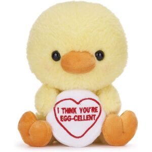 Posh Paws 37510 Swizzels Love Hearts 18cm (7-Inch) Baby Chick ‘I Think You'RE Egg-CELLENT' Posh Paws 37510 Swizzels Love Hearts 18cm (7-Inch) Baby Chick ‘I Think You'RE Egg-CELLENT'