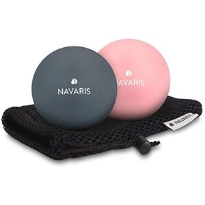 Navaris Lacrosse Massage Balls Set - Myofascial Deep Tissue Muscle Therapy for Back Legs Navaris Lacrosse Massage Balls Set - Myofascial Deep Tissue Muscle Therapy for Back Legs