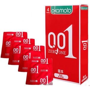 Okamoto 0.01 Polyurethane 4's Pack PU Condom Made in Japan Okamoto 0.01 Polyurethane 4's Pack PU Condom Made in Japan