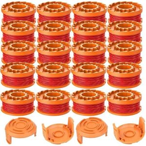 Replacement spools for WORX WA0010 grass trimmers, 24 pieces Replacement spools for WORX WA0010 grass trimmers, 24 pieces