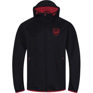 (Black Peak Hood, Large) Arsenal FC Official Football Gift Mens Shower Jacket Wi (Black Peak Hood, Large) Arsenal FC Official Football Gift Mens Shower Jacket Wi