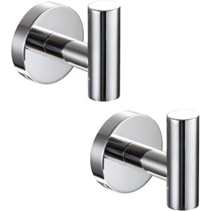 QNIIAED 2 Pcs Bathroom Towel Hook,Screw in Metal Coat Robe Hook SUS 304 Stainless Steel QNIIAED 2 Pcs Bathroom Towel Hook,Screw in Metal Coat Robe Hook SUS 304 Stainless Steel