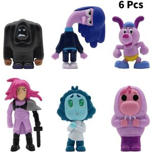 RYWOLT (6Pcs) Out Inside 2 Pvc Figures Model Doll Cake Decor Statues Display Kids Colle RYWOLT (6Pcs) Out Inside 2 Pvc Figures Model Doll Cake Decor Statues Display Kids Colle