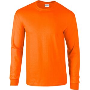 (L, Safety Orange) Gildan Unisex Adult Ultra Plain Cotton Long-Sleeved T-Shirt (L, Safety Orange) Gildan Unisex Adult Ultra Plain Cotton Long-Sleeved T-Shirt