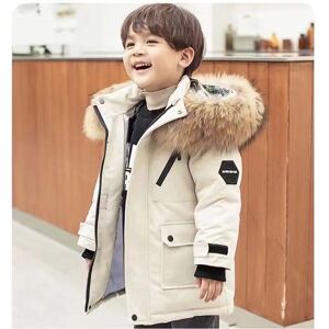 Xcsgsra (White, 9-10Years) Kids Boys Coat Hooded Parka Jacket Outwear Thick Xcsgsra (White, 9-10Years) Kids Boys Coat Hooded Parka Jacket Outwear Thick