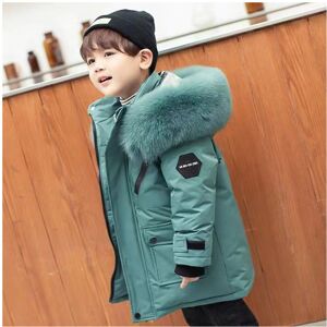 Xcsgsra (Green, 9-10Years) Kids Boys Coat Hooded Parka Jacket Outwear Thick Xcsgsra (Green, 9-10Years) Kids Boys Coat Hooded Parka Jacket Outwear Thick
