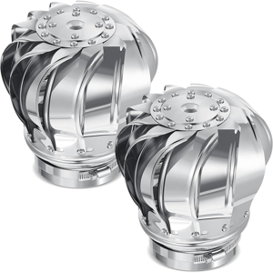 Unbranded 2 Pcs 110mm Non Power Roof Ventilator Wind Turbines Attic Air Vent Unbranded 2 Pcs 110mm Non Power Roof Ventilator Wind Turbines Attic Air Vent