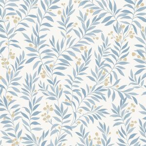 Grandeco Maison Floral Trail Blue Wallpaper Trendy Textured Paste The Wall Grandeco Maison Floral Trail Blue Wallpaper Trendy Textured Paste The Wall