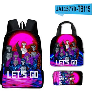 STBNVF (Style 7, Lunch bag) Gorilla Tag Backpack For Girls Boys Bookbag With Adjustable STBNVF (Style 7, Lunch bag) Gorilla Tag Backpack For Girls Boys Bookbag With Adjustable