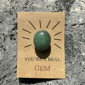 Unbranded (Green Dongling) Ly005 Correct Crystal Healing Card You're A Real GEM Creative G Unbranded (Green Dongling) Ly005 Correct Crystal Healing Card You're A Real GEM Creative G