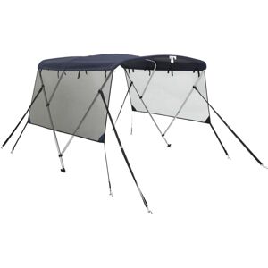 (blue and black, 154-167 cm) vidaXL 3-bow Bimini Top with Sidewalls UV-Proof Can (blue and black, 154-167 cm) vidaXL 3-bow Bimini Top with Sidewalls UV-Proof Can