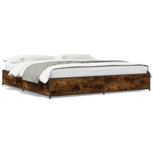 (smoked oak, 180 x 200 cm/ 29 cm) vidaXL Bed Frame Bed Black 180x200 cm Super Ki (smoked oak, 180 x 200 cm/ 29 cm) vidaXL Bed Frame Bed Black 180x200 cm Super Ki