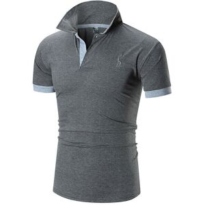 Unbranded (Dark gray, L) Men Pullover Loose Top Blouse Short Sleeve Tshirt Summer Casual C Unbranded (Dark gray, L) Men Pullover Loose Top Blouse Short Sleeve Tshirt Summer Casual C