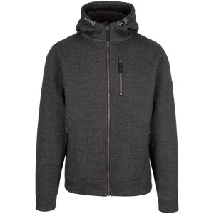 (L, Black Marl) Trespass Mens Hoodie Full Zip Sherpa Back Truther (L, Black Marl) Trespass Mens Hoodie Full Zip Sherpa Back Truther