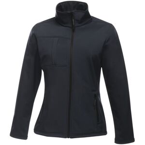 (12, Navy/Seal Grey) Regatta Womens/Ladies Octagon II Waterproof Soft Shell Jack (12, Navy/Seal Grey) Regatta Womens/Ladies Octagon II Waterproof Soft Shell Jack