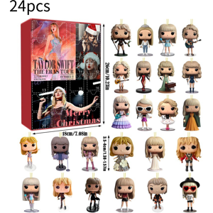 VEISHET (Style A) Christmas 24 Days Countdown Advent Calendar Taylor Swift Keychain Blin VEISHET (Style A) Christmas 24 Days Countdown Advent Calendar Taylor Swift Keychain Blin
