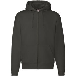 (S, Charcoal) Fruit Of The Loom Mens Zip Through Hooded Sweatshirt / Hoodie (S, Charcoal) Fruit Of The Loom Mens Zip Through Hooded Sweatshirt / Hoodie