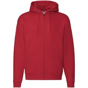 (M, Red) Fruit Of The Loom Mens Zip Through Hooded Sweatshirt / Hoodie (M, Red) Fruit Of The Loom Mens Zip Through Hooded Sweatshirt / Hoodie