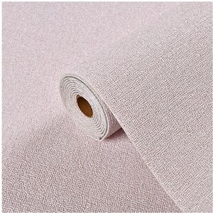 RYWOLT (Pink) Self Adhesive Wallpaper Waterproof Linen Real Texture 3m Bedroom Laundry RYWOLT (Pink) Self Adhesive Wallpaper Waterproof Linen Real Texture 3m Bedroom Laundry