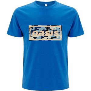 (XL, Blue) Oasis Unisex Adult Camo Logo T-Shirt (XL, Blue) Oasis Unisex Adult Camo Logo T-Shirt