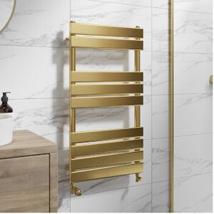 (Brushed Brass, 950 x 500mm) Heatsync Bathroom Heated Towel Rail Radiators Centr (Brushed Brass, 950 x 500mm) Heatsync Bathroom Heated Towel Rail Radiators Centr