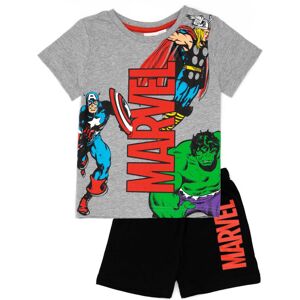 (7-8 Years, Grey/Black) Marvel Boys Superhero Short Pyjama Set (7-8 Years, Grey/Black) Marvel Boys Superhero Short Pyjama Set