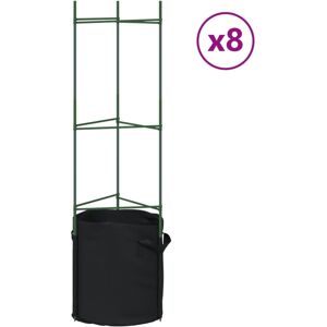 (with bag, 116 cm/ 8 pcs) vidaXL Tomato Cages Garden Climbing Plant Support Toma (with bag, 116 cm/ 8 pcs) vidaXL Tomato Cages Garden Climbing Plant Support Toma