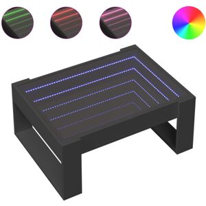 (black, 70 x 53 x 30 cm) vidaXL Coffee Table with Infinity LED Hallway Tea End T (black, 70 x 53 x 30 cm) vidaXL Coffee Table with Infinity LED Hallway Tea End T
