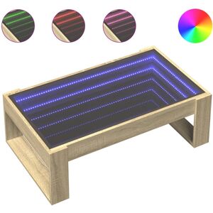 (sonoma oak, 90 x 53 x 30 cm) vidaXL Coffee Table with Infinity LED Hallway Tea (sonoma oak, 90 x 53 x 30 cm) vidaXL Coffee Table with Infinity LED Hallway Tea