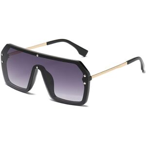 Unbranded (Gray & Black) Fashion Large Frame Polarized Sunglasses for Men and Women Unbranded (Gray & Black) Fashion Large Frame Polarized Sunglasses for Men and Women