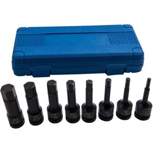 BFO 8pcs Impact Allen Key Hex Hexagon 1/2" Drive Bit Socket Set H5 to H19 BFO 8pcs Impact Allen Key Hex Hexagon 1/2" Drive Bit Socket Set H5 to H19