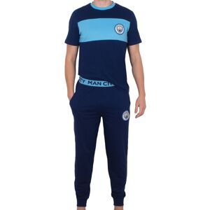Manchester City FC (Navy/Sky Blue, Small) Manchester City Mens Pyjamas Long Premium Set OFFICIAL Fo Manchester City FC (Navy/Sky Blue, Small) Manchester City Mens Pyjamas Long Premium Set OFFICIAL Fo