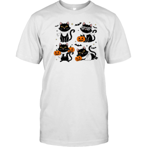 Gildan (XXL) Ghost Black Cat Pumpkin Halloween T-Shirt Gildan (XXL) Ghost Black Cat Pumpkin Halloween T-Shirt