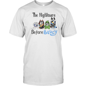 Gildan (XXL) The Nightmare Before Bluey Halloween T-Shirt Gildan (XXL) The Nightmare Before Bluey Halloween T-Shirt