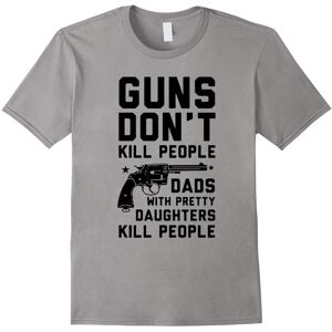 Gildan (XXL) Guns Don't Kill People Dads With Pretty Daughters T-Shirts-Father's Day Gildan (XXL) Guns Don't Kill People Dads With Pretty Daughters T-Shirts-Father's Day