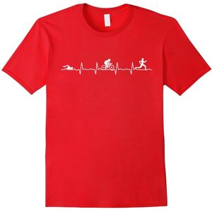 Gildan (L) I Love Triathlon! HEARTBEAT T-Shirt-Father's Day Gildan (L) I Love Triathlon! HEARTBEAT T-Shirt-Father's Day