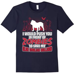 Gildan (L) Olde English Bulldog and Zombies Halloween Gifts T Shirt-Father's Day Gildan (L) Olde English Bulldog and Zombies Halloween Gifts T Shirt-Father's Day