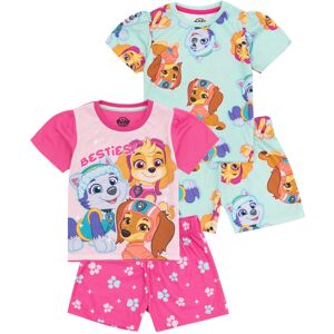 (4-5 Years, Blue/Pink) Paw Patrol Girls Short Pyjama Set (Pack of 2) (4-5 Years, Blue/Pink) Paw Patrol Girls Short Pyjama Set (Pack of 2)