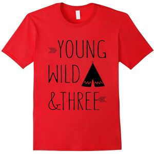 Gildan (XXXL) Young Wild And Three Funny Gifts T-shirts-Father's Day Gildan (XXXL) Young Wild And Three Funny Gifts T-shirts-Father's Day