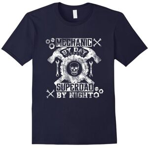 Gildan (L) Mechanic by Day SuperDad by Night Gift T-shirt-Father's Day Gildan (L) Mechanic by Day SuperDad by Night Gift T-shirt-Father's Day