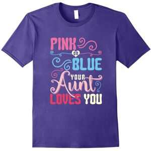 Gildan (S) Pink Or Blue Your Aunt Loves You Gender Reveal Party T Shirt-Father's Day Gildan (S) Pink Or Blue Your Aunt Loves You Gender Reveal Party T Shirt-Father's Day