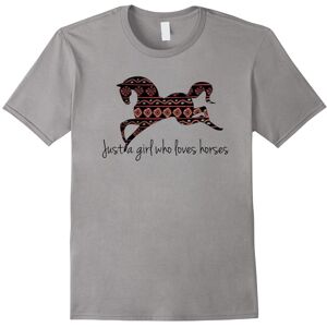 Gildan (M) Just a Girl Who Loves Horses shirt-Father's Day Gildan (M) Just a Girl Who Loves Horses shirt-Father's Day